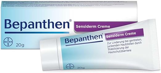 Bepanthen Sensiderm Cream for Stabilising Skin Protection Barrier and Soothing Irritated Skin Areas 20 g