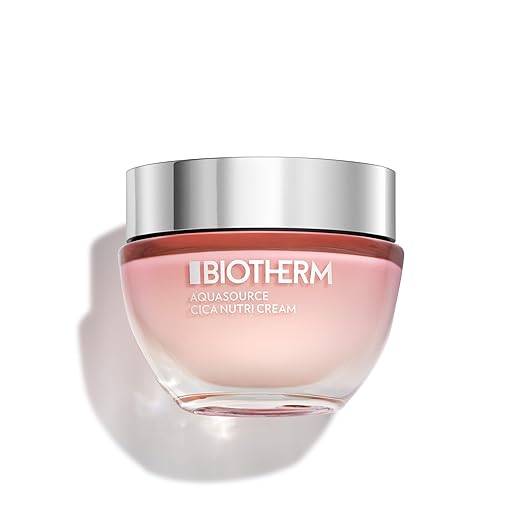 Biotherm Aquasource Cica Nutri Cream, Gesichtscreme mit Life Plankton und reichhaltigem Cica, feuchtigkeitsspendende Tagescreme, Gesichtspflege für strahlendere Haut