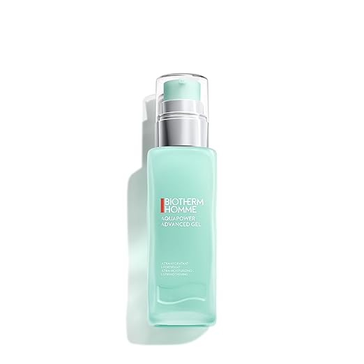 Biotherm Homme Aquapower Advanced Gel for Dry Skin, Face Cream for Men with Biotech Plankton and Vitamin B3, Refreshing Face Care Gel, for Revitalised Skin, 75 ml