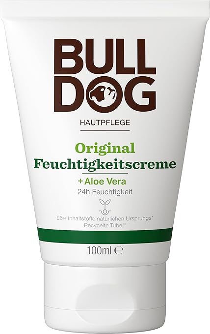 Bulldog Skincare Original Men's Moisturizer, Non-Greasy Moisturizer, Fast Absorbing Daily Moisturizer for Men, 100ml