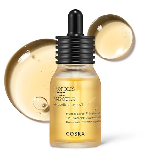 COSRX Full Fit Propolis Ampoule with 83% Propolis, Korean Glow Serum for Radiant and Smooth Skin, Ideal for Sensitive Skin, Moisturising and Skin Regenerating, Korean Skincare 30 ml