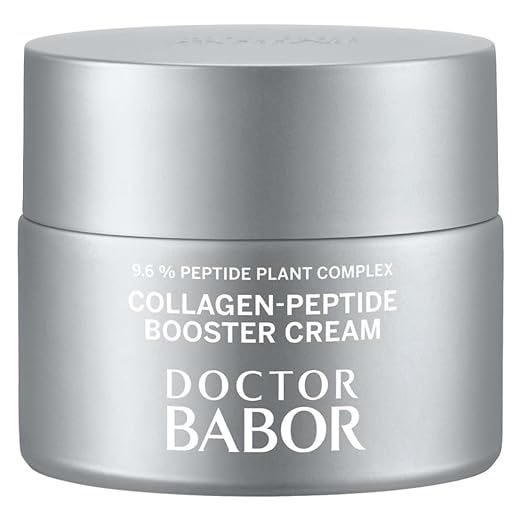 DOCTOR BABOR Collagen-Peptide Booster Cream | Feuchtigkeitsspendende Gesichtscreme für intensive Straffung | Anti-Falten Creme für sichtbar glatte Haut | Für Gesicht, Hals & Dekolleté | vegan| 50ml
