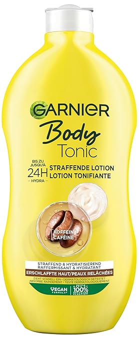 Garnier Body Tonic Firming Moisturising Lotion, Firms Saggy Skin and Moisturises with Phyto-Caffeine and Seaweed, 400ml