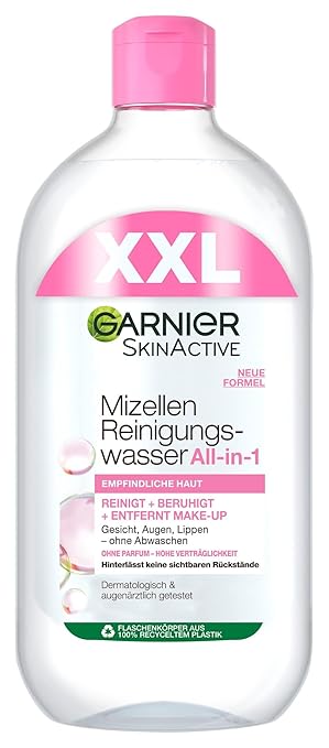Garnier Micellar Cleansing Water, for Gentle Cleansing and Gentle Make-Up, Soothing and Moisturising Facial Toner, SkinActive, 1 x 700 ml