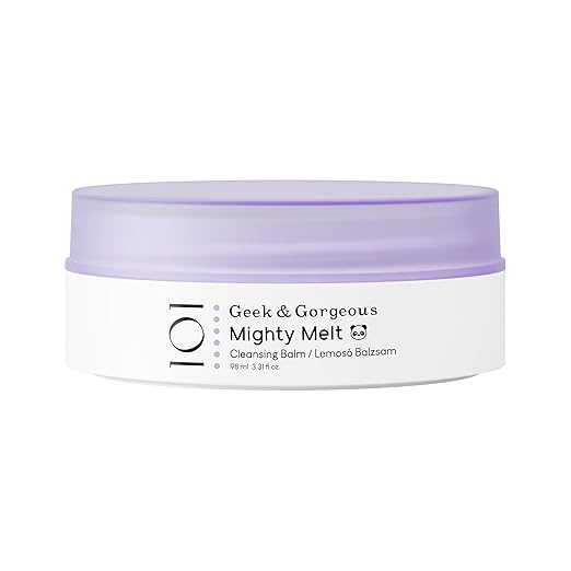 Geek & Gorgeous Mighty Melt Cleansing Balm - Gentle Cleansing Balm for the Face, for All Skin Types, Includes Sensitive Skin, with Mild Surfactants, 98 ml