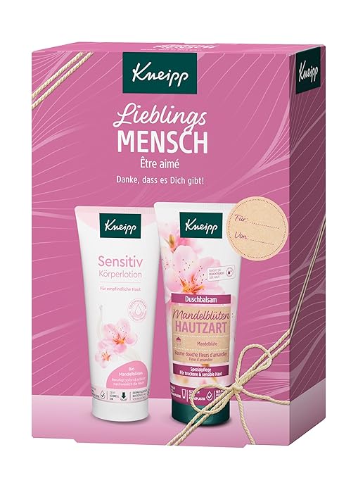 Kneipp Favourite Person Gift Set - Gift Pack with Body Lotion and Shower Balm from the Almond Blossom Skin Tart Series - 2 x 200 ml