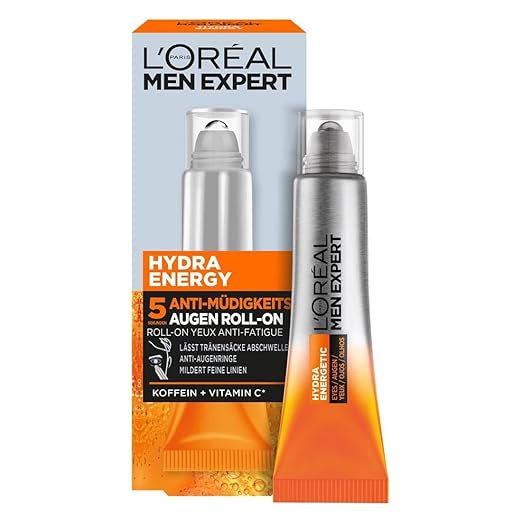 L'Oréal Men Expert Hydra Energy Anti-Fatigue Eye Roll-On, 1 Piece