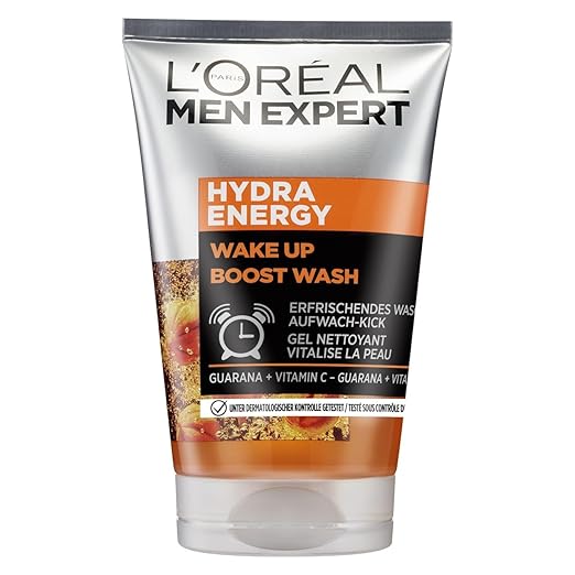L'Oréal Men Expert Hydra Energy Cleansing / Soap Free Wash Gel with Vitamin C Deep Pore Cleansing 1 x 100 ml