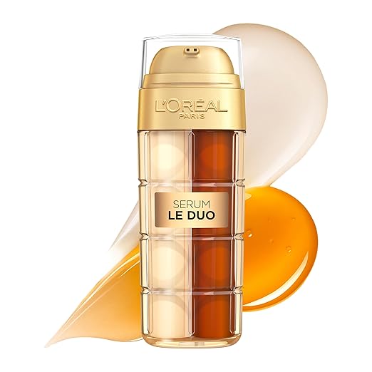 L'Oréal Paris Age Perfect Serum Le Duo - Anti-Ageing Care with Collagen Peptide, Vitamin B3 and CG, Smoothing and Against 10 Signs of Ageing, Revitalising 2 in 1 Face Serum, 1 x 30 ml