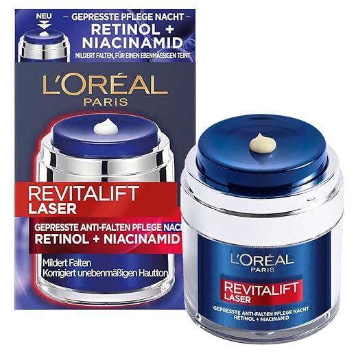 L'Oréal Paris L'Oréal Paris Revitalift Laser Gepresste Anti-Falten Pflege Nacht mit Retinol + Niacinamid