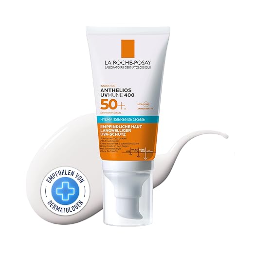 La Roche Posay ANTHELIOS Hydrating Cream UVMune 40 for Dry and Sensitive Skin and Sun Allergy, SPF 50+, 50 ml