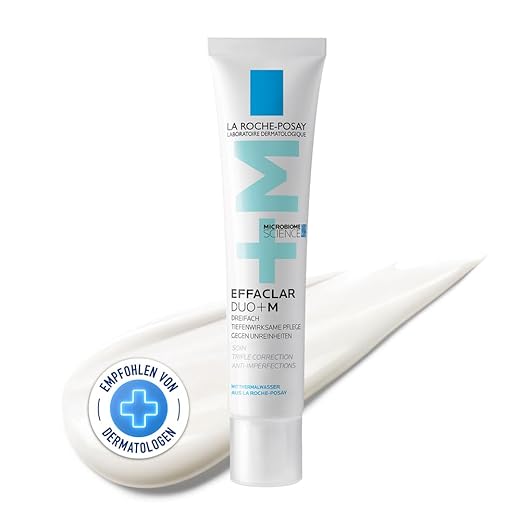 La Roche Posay Anti-Acne Face Cream, Triple Deep Care Against Pimples, Blackheads and Impurities, with Anti-Relapse Effect, with Niacinamide, Phylobioma and Procerad, Effaclar Duo+M, 40 ml
