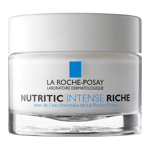 La Roche Posay Intensive Facial Care for Dry to Very Dry Skin, with PM Lipids and Shea Butter, Nutritic Intense Riche, 50 ml