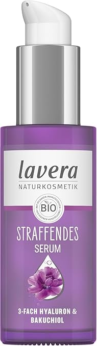 lavera Firming Serum - Vegan - Natural Cosmetics - Triple Hyaluronic & Power Active Ingredient Bakuchiol - No Nanoparticles - No Alcohol - Moisture and Care - 30 ml (Pack of 1)