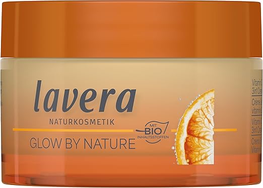 lavera Glow By Nature Vitamin C 3-in-1 Cream - Strengthens Natural Skin Barrier - Protects Against Premature Skin Ageing - Natural Q10 - Vegan - Natural Cosmetics - 50 ml