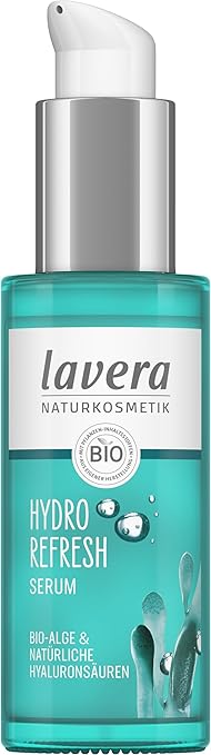 Lavera Hydro Sensation Serum with Organic Algae and Natural Hyaluronic Acids, Moisturising Care, Fast Absorption, Natural Cosmetics, Vegan, Certified, 30 ml