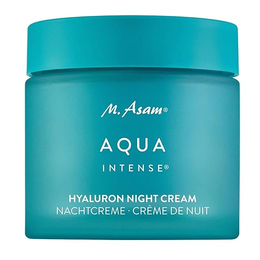 M. Asam Aqua Intense Night Cream (50 ml) - Hyaluronic Face Cream for Intensive Moisture, Fragrance-Free & Regenerating, Skincare with Silicon & Vegetable Oils for Smooth Skin