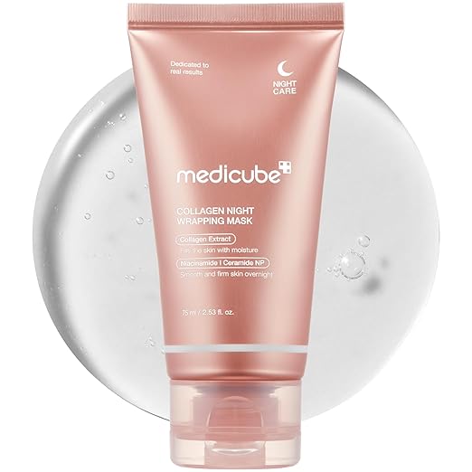 Medicube Collagen Night Wrapping Cream | Overnight Sleeping Mask to Protect Skin Elasticity with Collagen | Skin Elasticity Visible Improved | Korean Skincare 2.53 fl.oz (75 ml)
