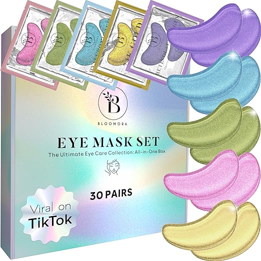Mixed Eye Pads (30 Pairs) - Eye Pads with Niacinamide & Eye Pads Hyaluronic - Eye Pad Against Dark Circles - Remove Dark Circles - Eye Patches