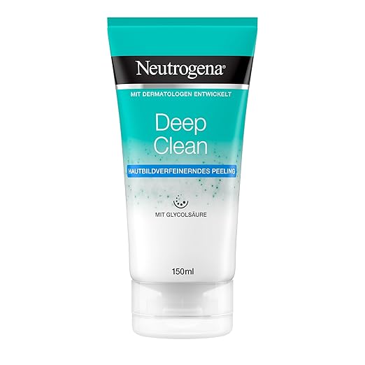 Neutrogena Deep Clean Facial Cleanser, Skin Refining Exfoliating with Glycolic Acid for All Skin Types,150 ml