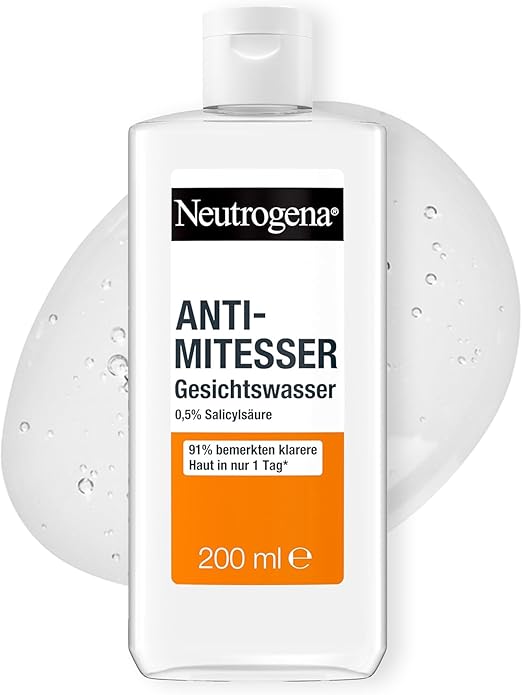 Neutrogena Visibly Clear Anti-Blackhead Facial Toner - Clarifying Face Cleansing Water for Blemishes and Blackheads - 1 x 200ml parent