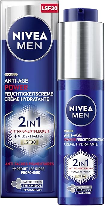 NIVEA MEN Anti Age Power Feuchtigkeitscreme 2 in 1 LSF 30 50ml