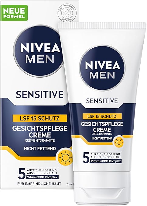 NIVEA MEN Sensitive Face Cream SPF 15