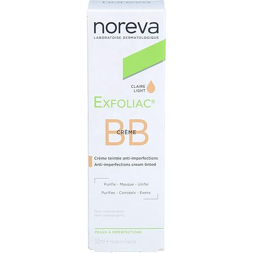 Noreva Exfoliac BB Crème, Claire / Light, 30 ml