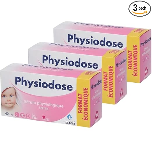 Physiodose Physiological Serum - 3 Boxes of 40 Single Doses