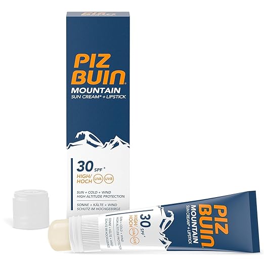 Piz Buin Mountain Sun Cream Plus Lipstick with SPF 30 22.3 ml