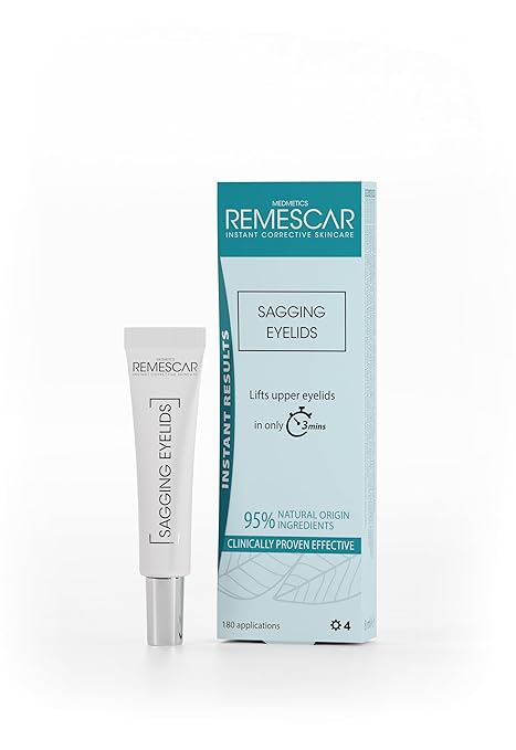 Remescar Slip-on Eyelids 8 ml - Eye Cream Against Hanging Lids - Clinically Tested Anti-Ageing Formula - Instant Lifting & Tightening of the Eyelids