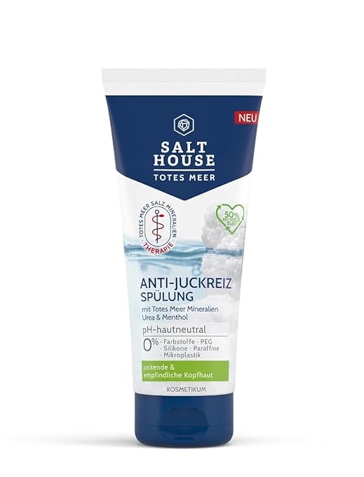 Salthouse Dead Sea Therapy Anti-Itching Conditioner Contains Urea and Panthenol for Smooth Hair, for Itchy and Sensitive Scalp, 200 ml