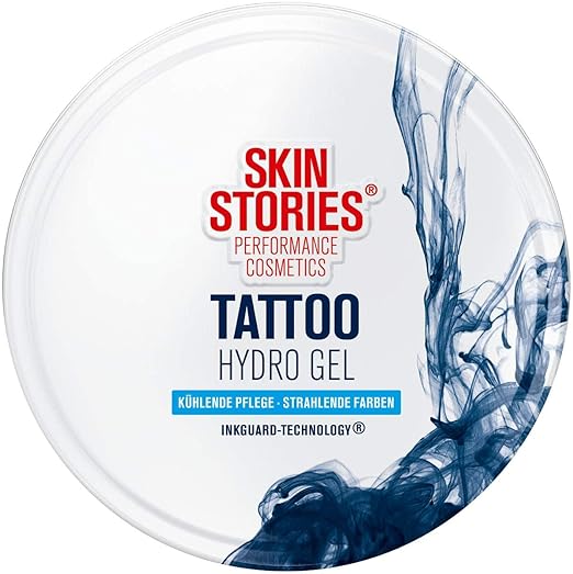 SKIN STORIES Tattoo Hydro Gel (75 ml), Cooling Tattoo Gel for Radiant Tattoo Colours, Moisturising Aloe Vera Gel for Stressed Skin