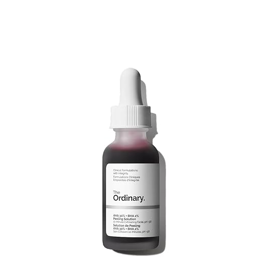 The Ordinary AHA 30% + BHA 2% Solution, Exfoliating Solution with Alpha Hydroxy Acids and Beta Hydroxy Acids, Advanced Exfoliating for Radiant Skin, 30 ml