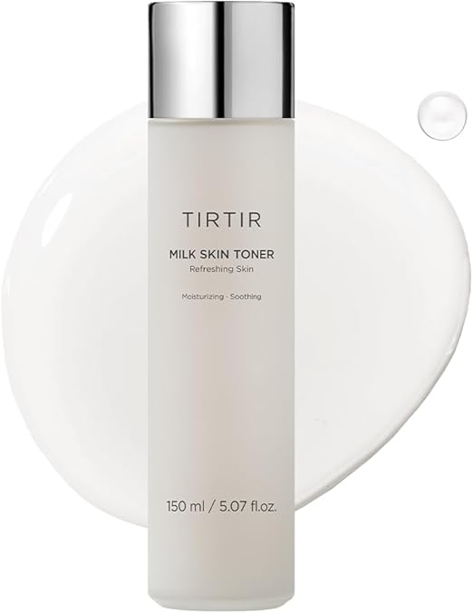 TIRTIR Milk Skin Rice Toner - Deep Moisturising, Hydrating and Refreshing for Face, Niacinamide, Ceramide, Rice Bran Extract, Nature-Oriented Ingredients, Korean Skin Care, Vegan (150 ml, Original)