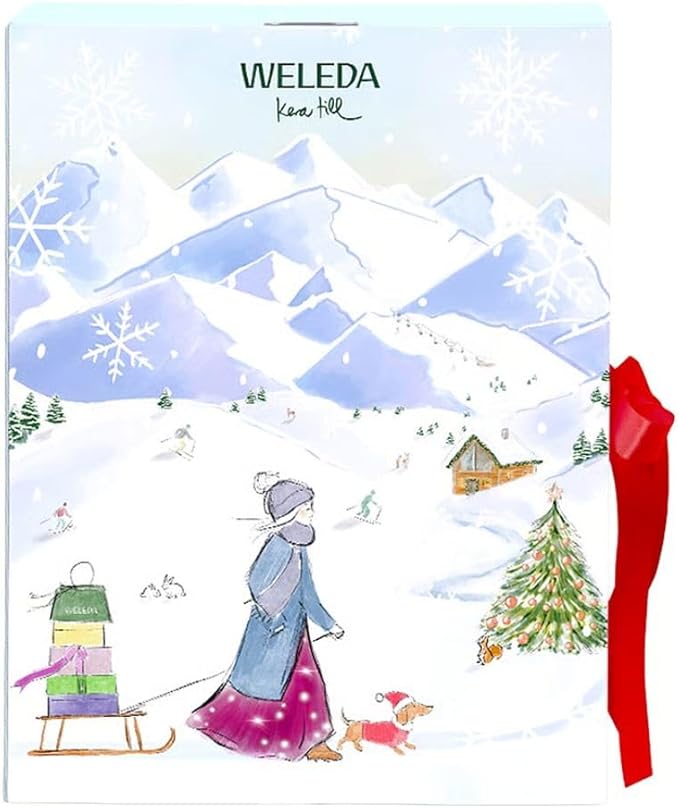 WELEDA Organic Advent Calendar 2025 - Premium Natural Cosmetics Christmas Countdown Advent Calendar Chalet with Face Care & Body Care Gifts for a Special Advent Experience for Men and Women