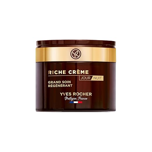 Yves Rocher RICHE CRÉME Intensive Care Day & Night Anti-Ageing Face Cream with Oil of 1000 Roses for Intensive Cell Regeneration 75 ml